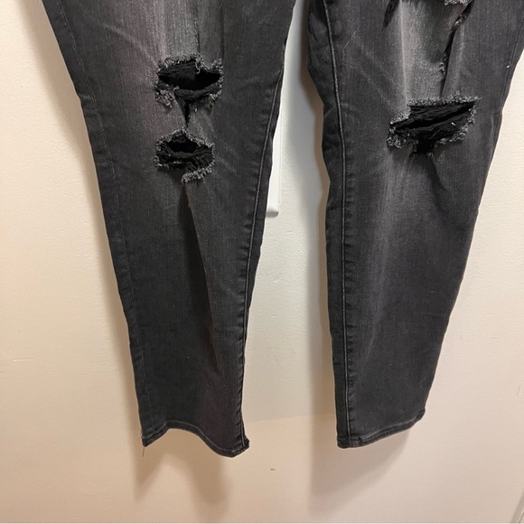 American Eagle Outfitters Black Distressed Jeggings Size 20 - Picture 5 of 9